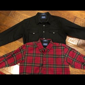 TWO Pendleton Size Large - Canyon & Fireside Fitted